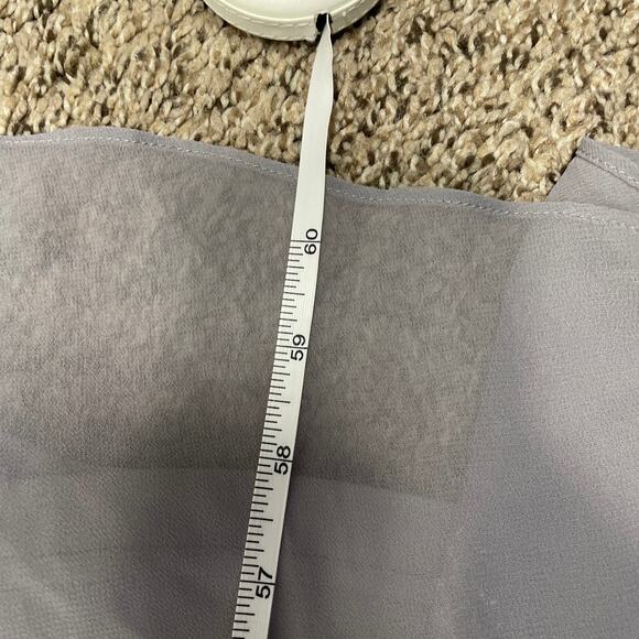 NWT Birdy Grey Gwennie Formal Bridesmaid Dress in Chiffon Silver Curve 3X - Picture 8 of 11